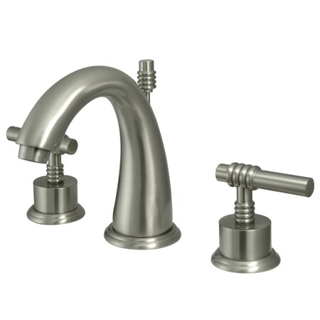 Kingston Brass 8" Widespread Bathroom Faucet, Brushed Nickel KS2968ML